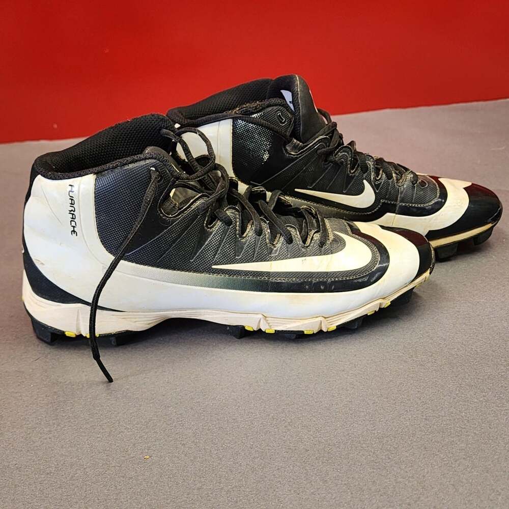 Nike Huarache Baseball Cleats Black White